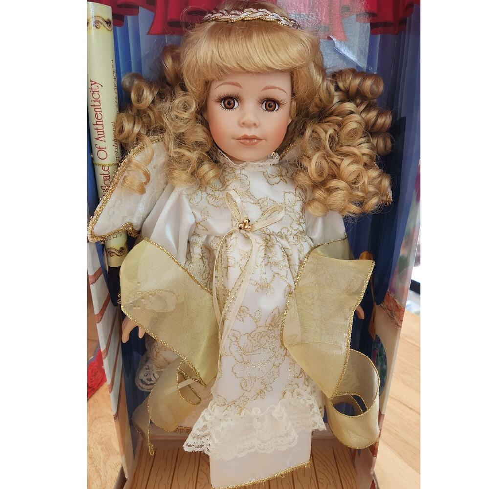Collector's Choice Fine Bisque Porcelain Limited Edition Angel Doll NIB w/ COA